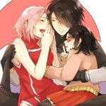 Adult sasuke with sakura daughter