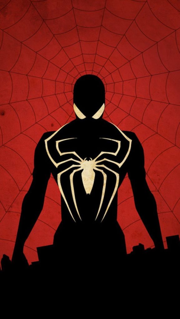 Black suit spiderman iphone wallpaper