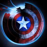 Broken captain america shield