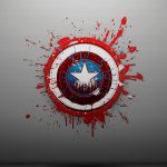 Captain america shield paint