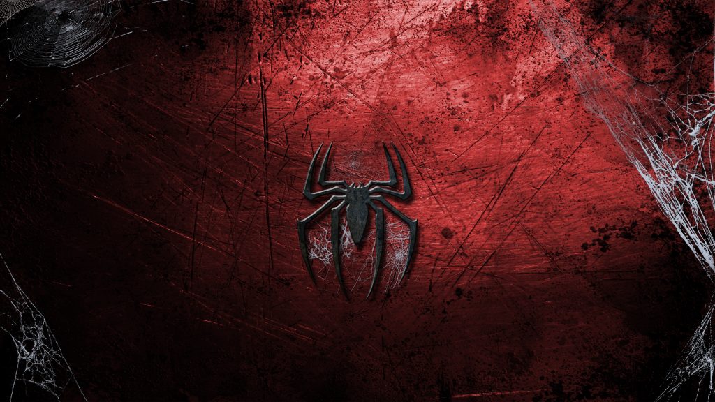 Cool spiderman logo background