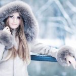 Russian girl in winter