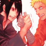 Sasuke vs naruto arm wrestling