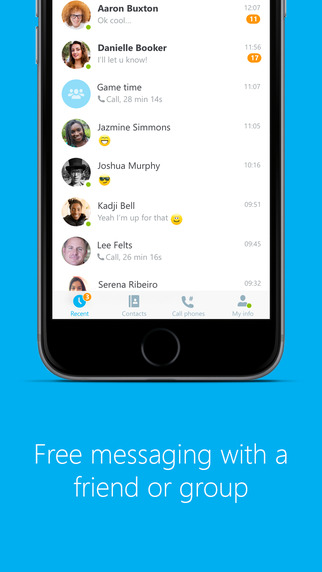 Skype for iphone friends