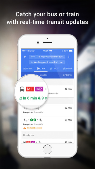 Google maps for iphone bus routes