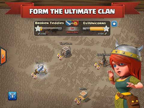 Clash of clans group games