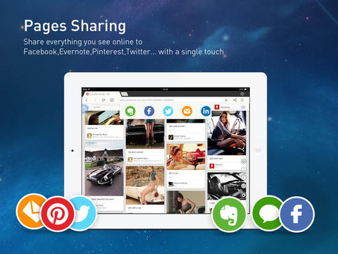 Uc browser plus share pages