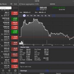Stocks tracker app for ios