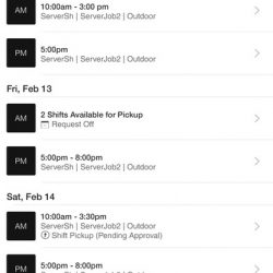 Hotschedules for iphone