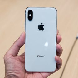 Back of white iphone x