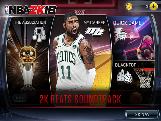 Nba 2k18 irving kyrie menu