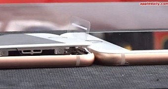 Iphone 8 plus battery bursts while charging destroys case and screen