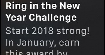 Apple watch ring in the new year challenge special achievement returns in 2018