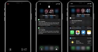Iphone x with a dark theme looking stunning in new concept