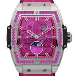 Spirit of big bang moonphase titanium pink watch