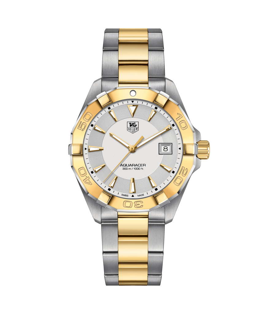 Tag heuer aquaracer steel yellow gold plated