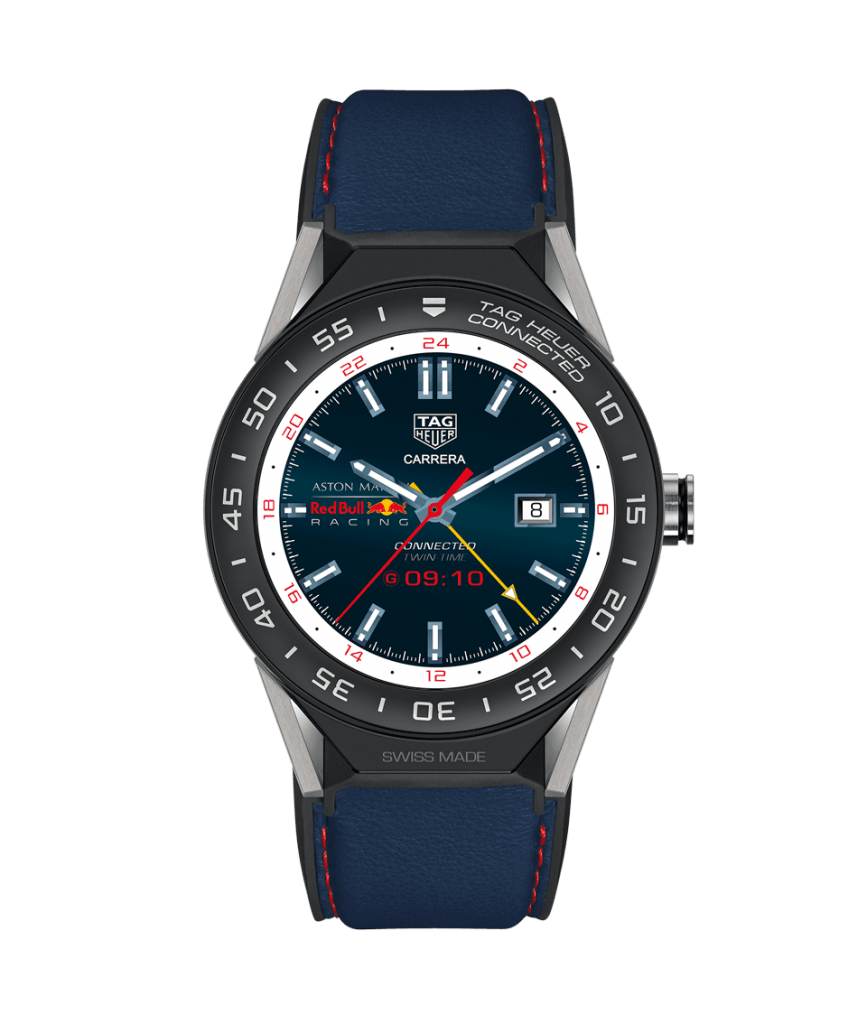 Tag heuer connected modular 45 aston martin red bull racing watch