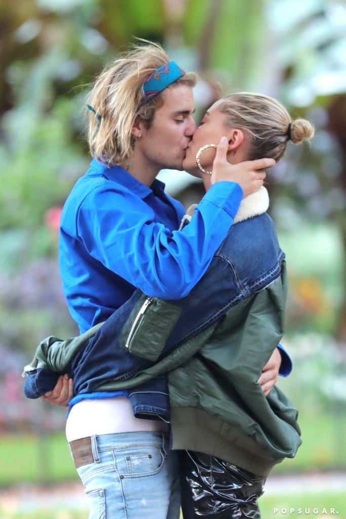 Justin bieber kissing hailey baldwin pda