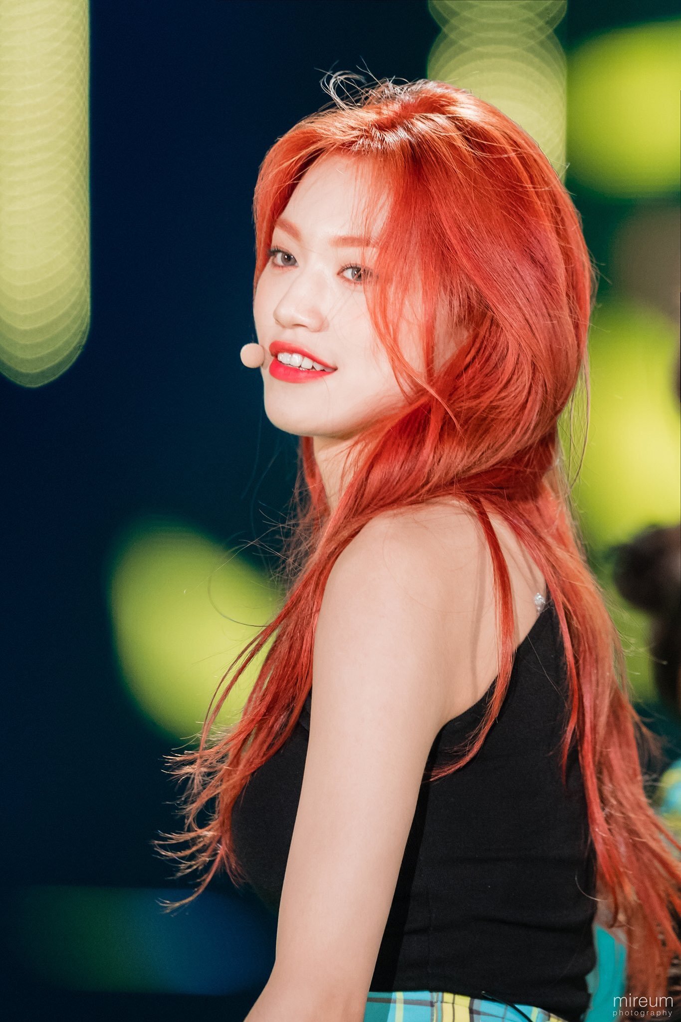 Doyeon red hair
