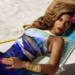 Beyonce at beach