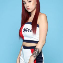 Bhad bhabie wearing tommy girl outfit