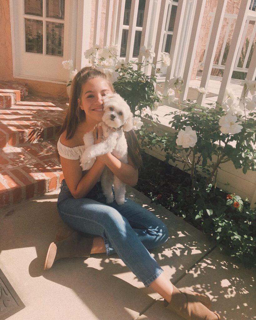 Kenzie with her dog