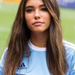 Madison beer wearing soccer jersey