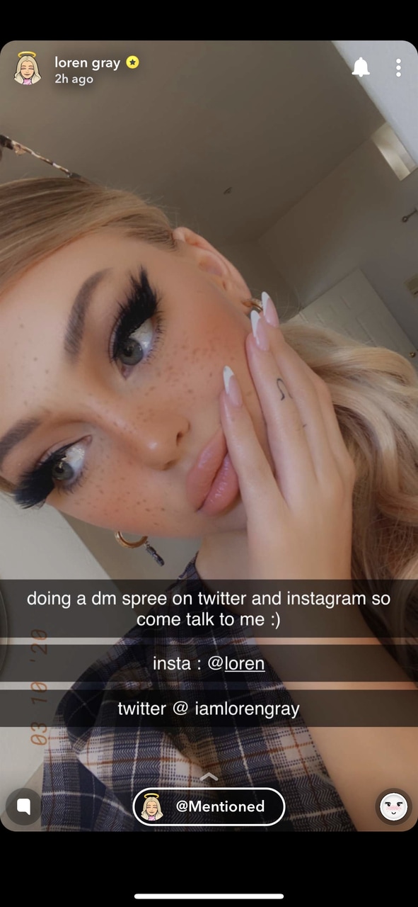 Promoting her instagram