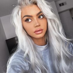 Gray silver hairstyle 2021