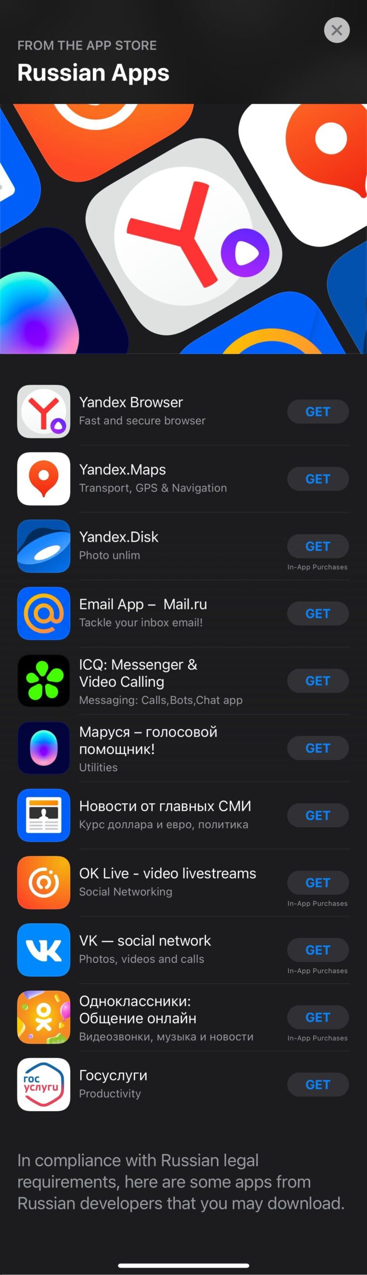 Iphones now showing alternative apps on setup screen in russia 532572 2 scaled