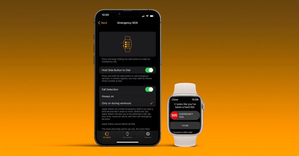 Turn on apple watch fall detection