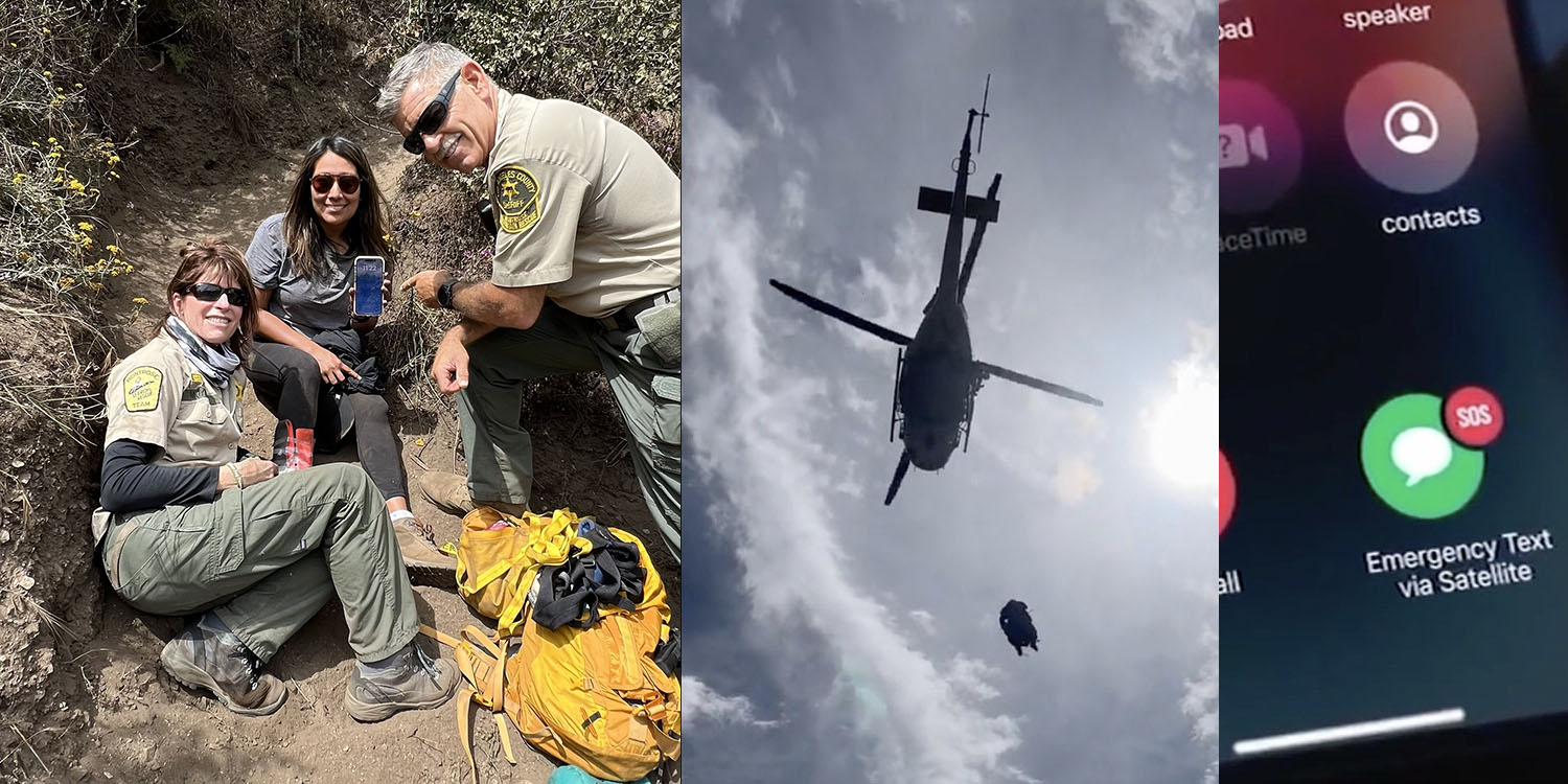 Hiker with broken leg rescued by helicopter thanks to emergency